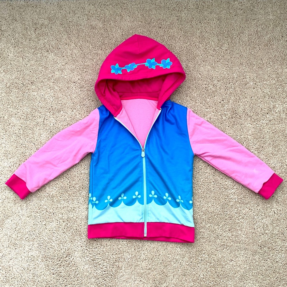 Cubcoat- Poppy from Trolls, jacket that turns into a stuffed animal, size 8